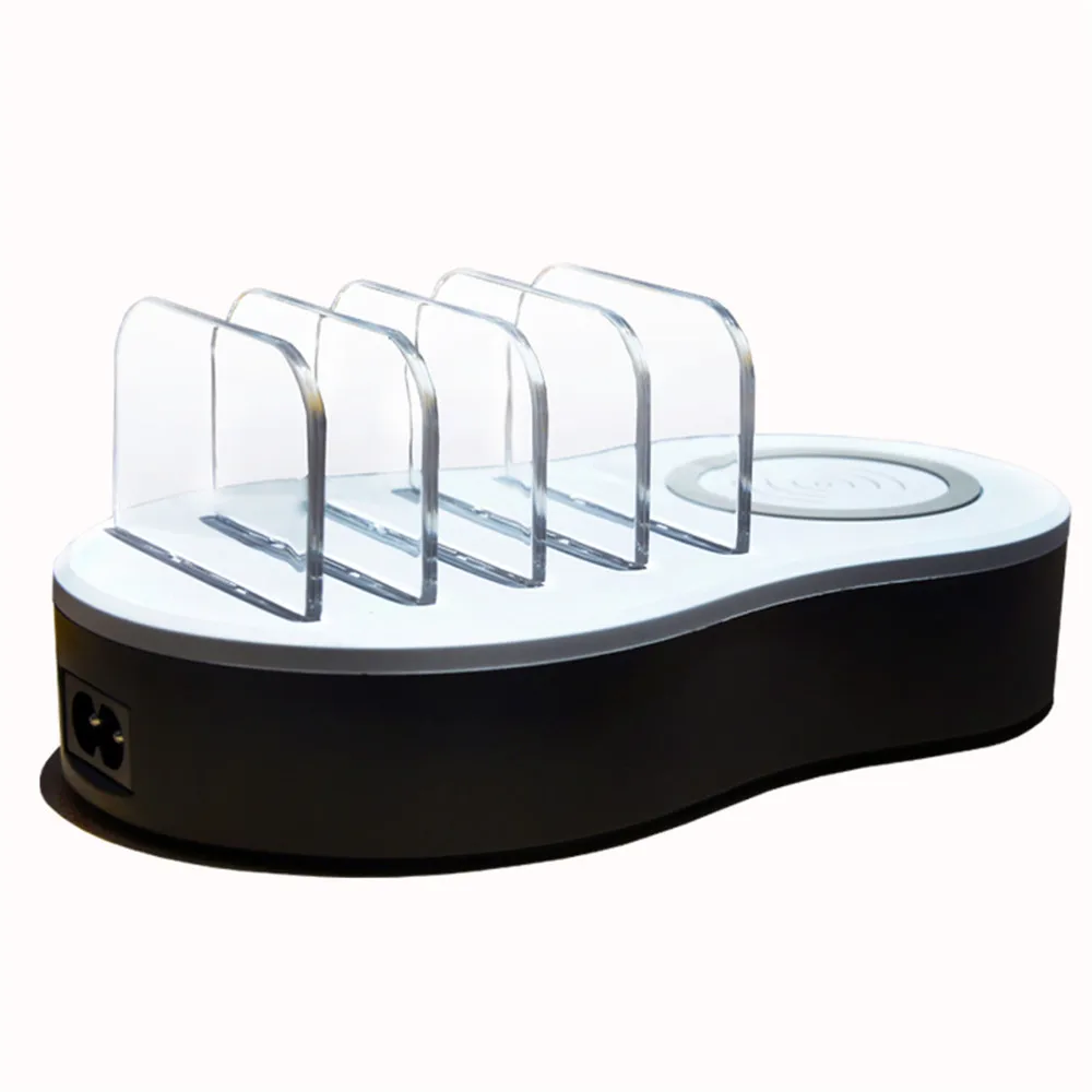 Новинка 2018 зарядное устройство USB с несколькими портами Беспроводная зарядка для