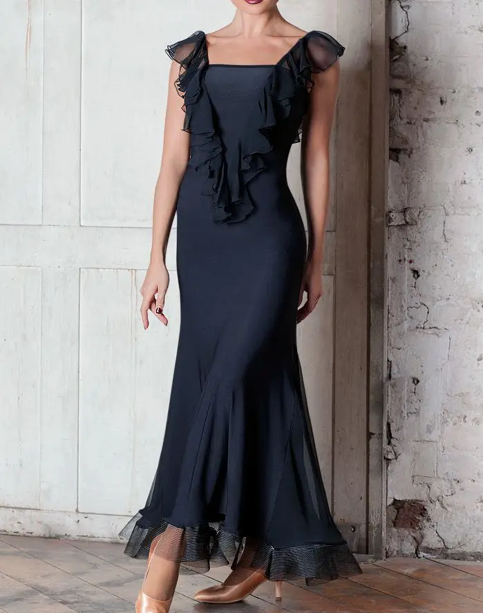 Бальных танцев костюмы стандарт Танцы dresssleeveless для вальса, бальных танцев юбка для женщин платья для конкурса бальных танцев