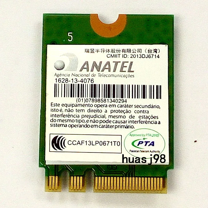 Новинка для Realtek RTL8723BE 802.11bgn 300 Мбит/с беспроводная карта NGFF Wi-Fi Bluetooth-Совместимость