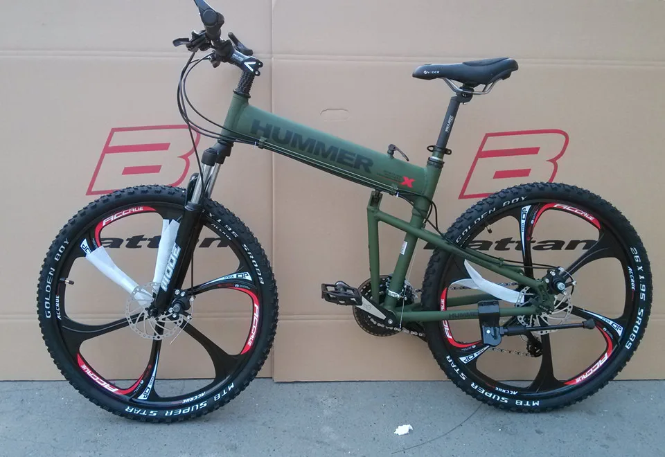 Складной горный велосипед колеса 26 дюймов 21 скорость дисковый тормоз высокий