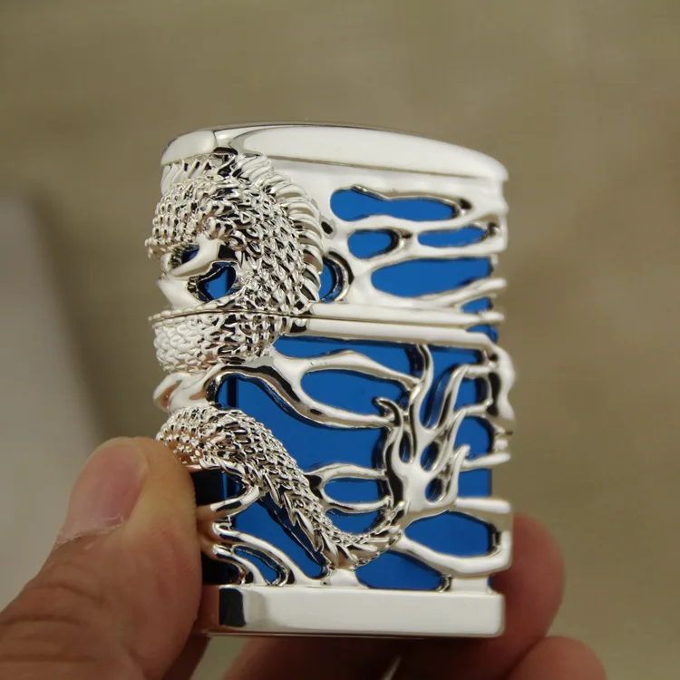 Главный зеркальный китайский дракон газовый прикуриватель сигареты керосиновые