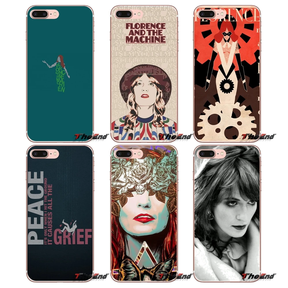 Рок Группа Florence and the Machine Covers For iPhone X 4 4S 5 5S 5C SE 6 S 7 8 Плюс Samsung Galaxy J1 J3 J5 J7 A3 A5 2016