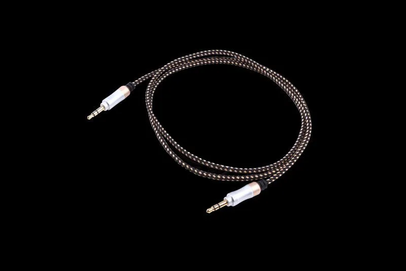 Aux Line 3.5mm Male to Audio Cable for Car MP3 Auto Headphone Auxiliary Cord Stereo Wire Core Black 1M |