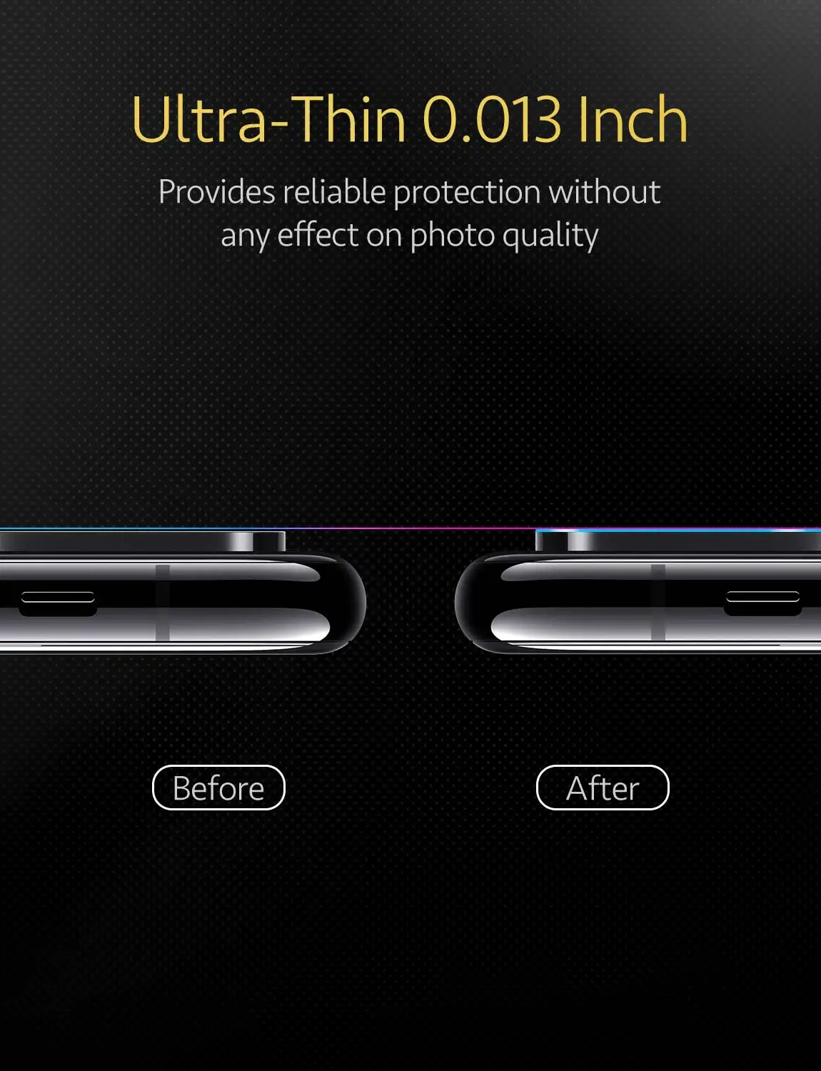 ESR 2 шт./лот ультра-тонкий объектив камеры протектор экрана для iPhone X Xs Max полное покрытие закаленное стекло прозрачная защитная пленка