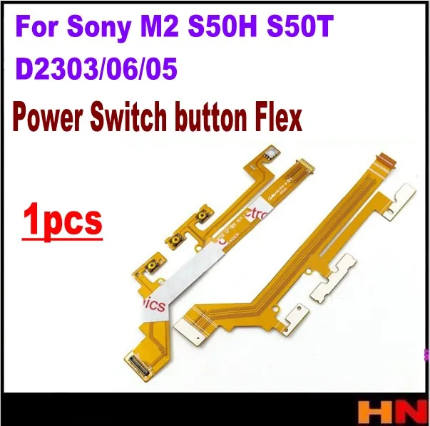 1 шт. гибкий кабель кнопки включения/выключения питания для Sony xperia M2 S50H S50T D2303 D2305