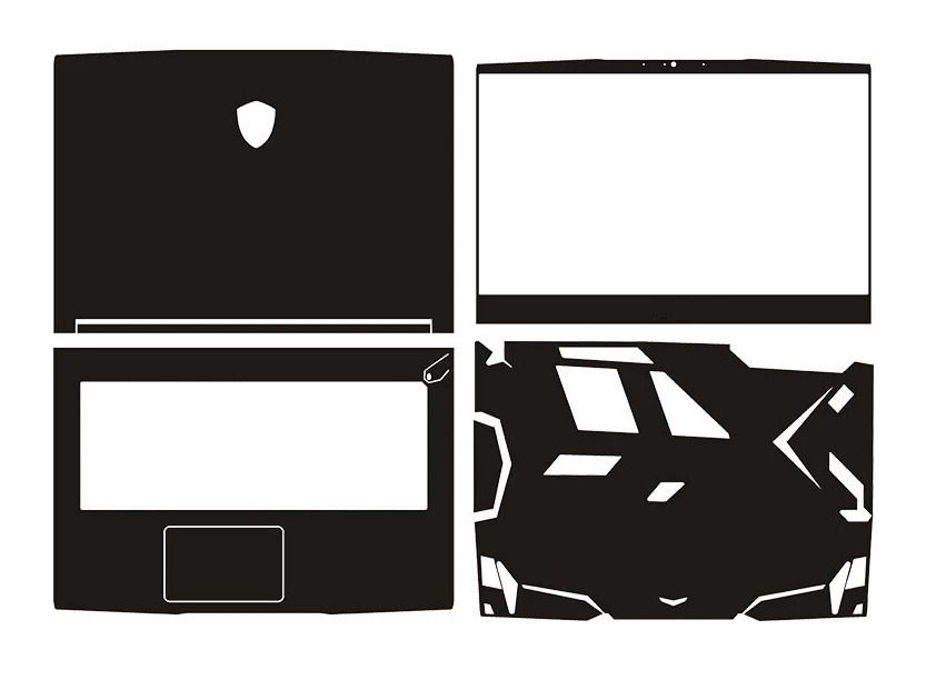 KH Защитная пленка для ноутбука из углеродного волокна стикер крокодиловой