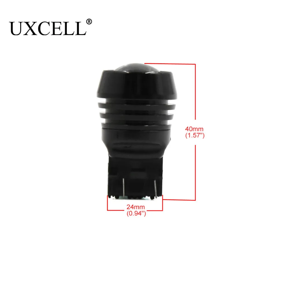 UXCELLL 2 шт. T20 7440 7443 теплый белый монолитный блок светодиодов объектив проектора