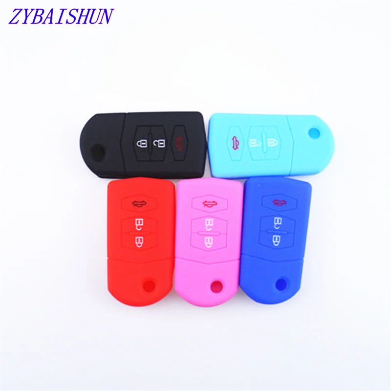 Автомобильный кнопочный переключатель силиконовый чехол для Mazda 2 3 5 6 8