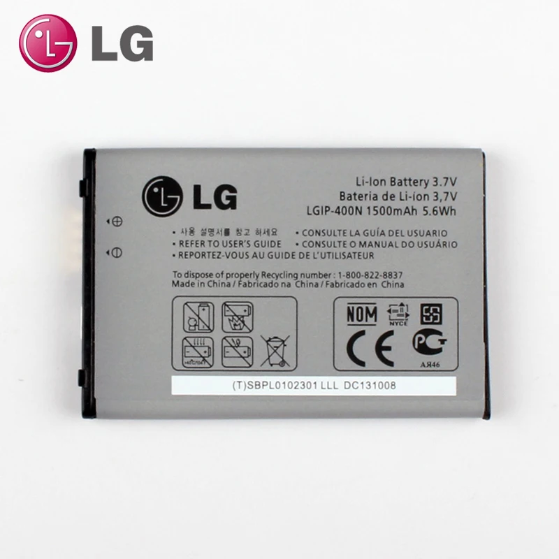 Новый оригинальный LGIP 400N батарея для LG OPTIMUS м/C/U/V/T/S/1 VM670 LS670 MS690 P500 P509 P503 P520|battery