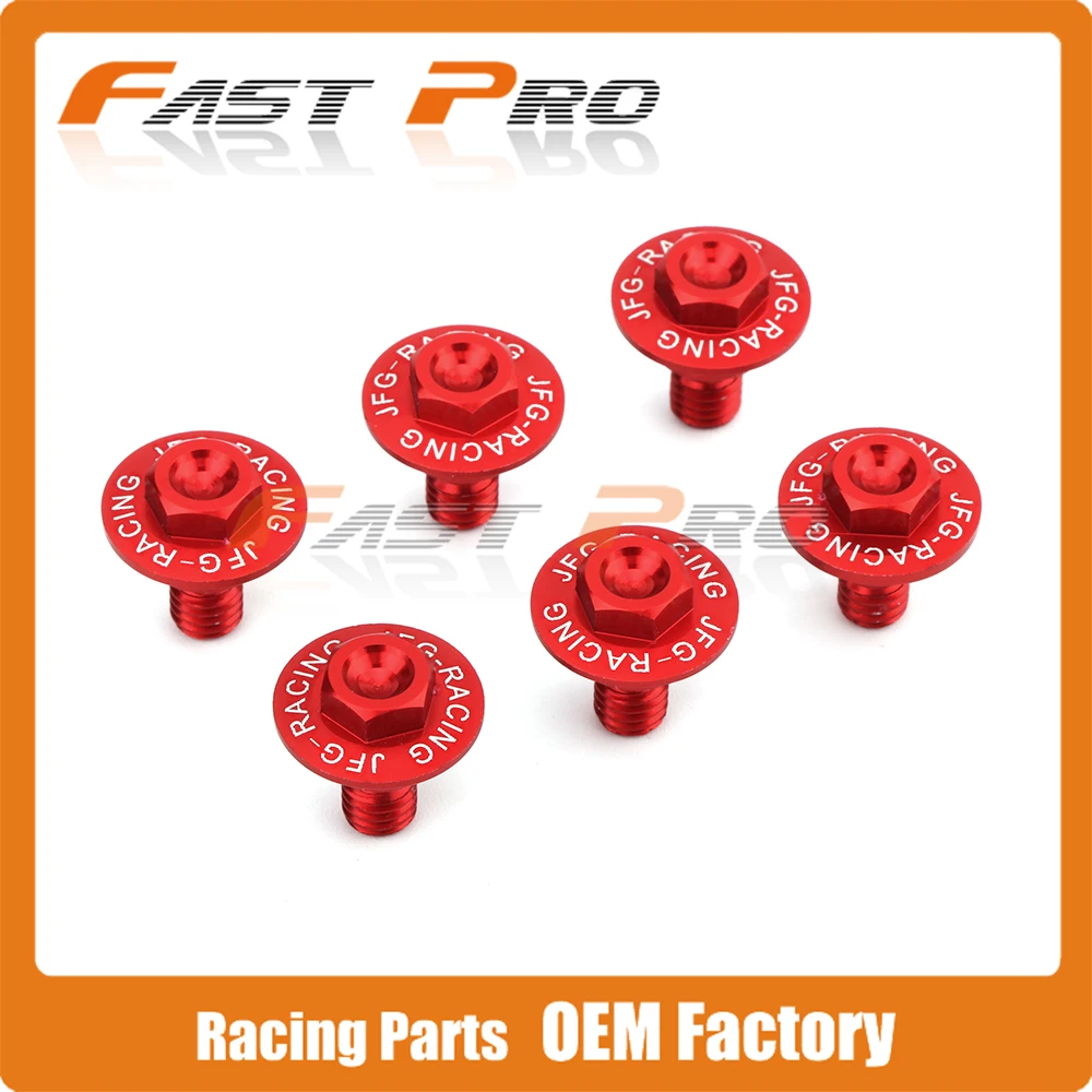 6 шт. винты для защиты передней вилки HONDA CR125R CR250R 97 07 CRF250R 04 20 CRF250X CRF450R CRF250RX CRF450RX CRF450X
