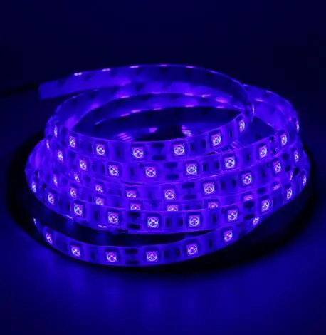 blue 50/100/200 см Светодиодная лента свет компьютерный корпус для ПК декоративное люминесцентное освещение питания SATA клейкая лента светло-Белый Синий Красный DC 12V - Испускаемый цвет: blue