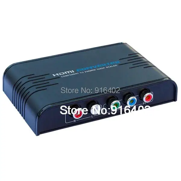 NEW LKV356 720P/1080P 5RCA Component RGB Audio Video YPbPr To HDMI Converter Adapter Scaler For PSP XBOX HDTV Lenkeng |