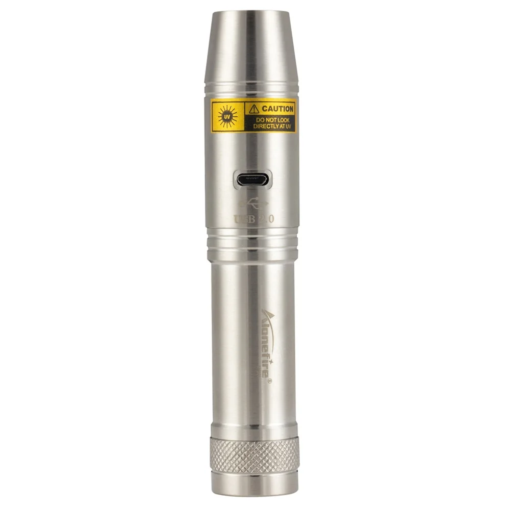 AloneFire SV330 нефрита вспышка светильник USB Перезаряжаемые УФ светодиодный 365nm