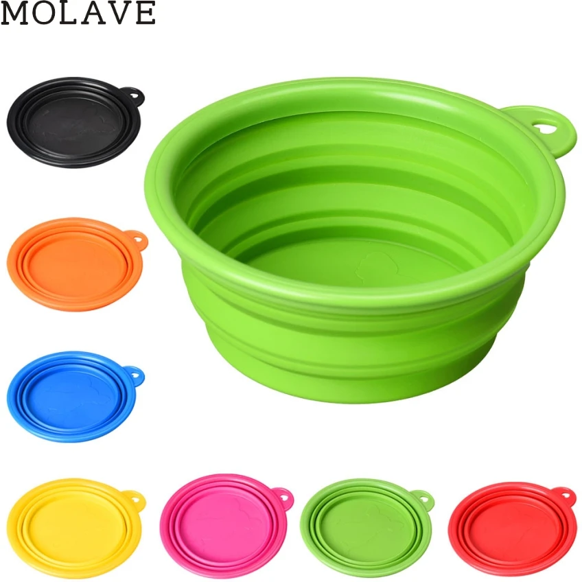 MOLAVE Happy Gifts собака кошка домашнее животное силиконовый складной миска для