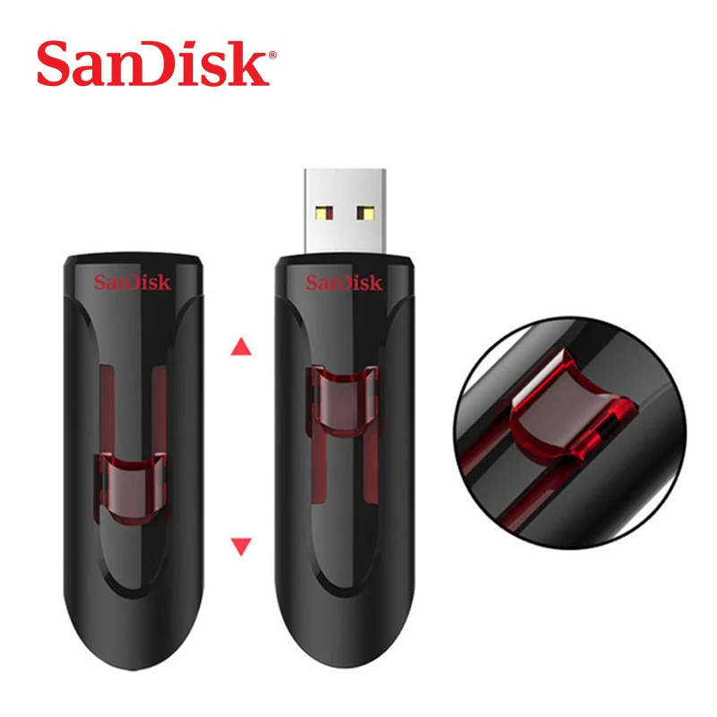 SanDisk usb 3,0 флэш-накопитель CZ600 USB флэш-накопитель 128 Гб карта памяти 64 Гб Флешка 32 Гб 16 Гб USB ключ скорость чтения до 130 м/с