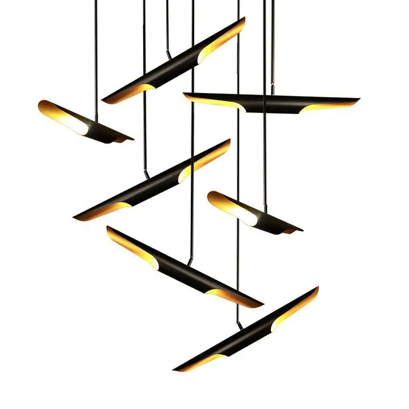 Современная Минималистичная креативная барная люстра Кофейня алюминиевая E27