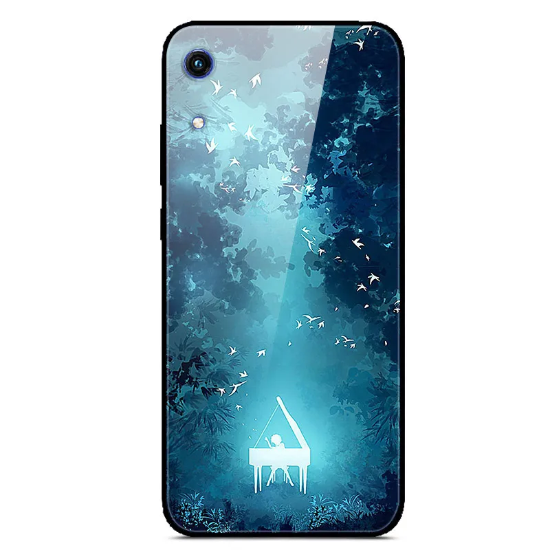 32 K JAT-LX1 для huawei Honor 8A 6,09 дюймов, стеклянный зеркальный жесткий чехол для телефона huawei Honor 8A, чехол для Honor8A 8 A A8, закаленное - Цвет: 32