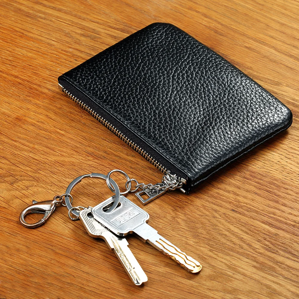 Женский и мужской кошелек из натуральной воловьей кожи/кошелек для ключей 2019