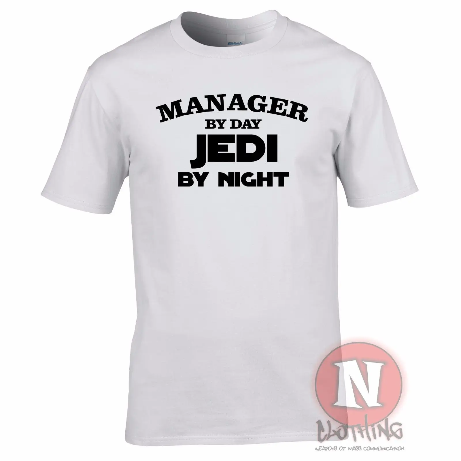 Менеджер по дню джедай ночам веселая Выходная футболка на день рождения Звездные