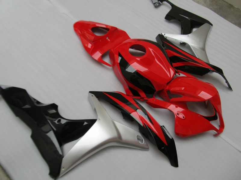 Инжекционный обтекатель для HONDA CBR 600RR 07 08 (красное серебро) набор обтекателей