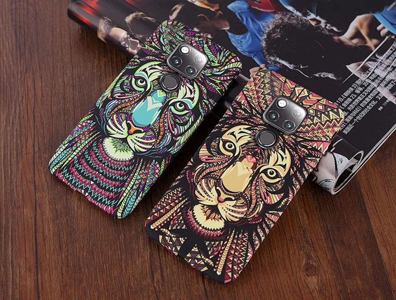 YonLinTan, чехол, чехол для huawei mate 20 Lite mate 20 Pro, мобильный телефон, слон, тигр, животное, твердый пластик, 3D