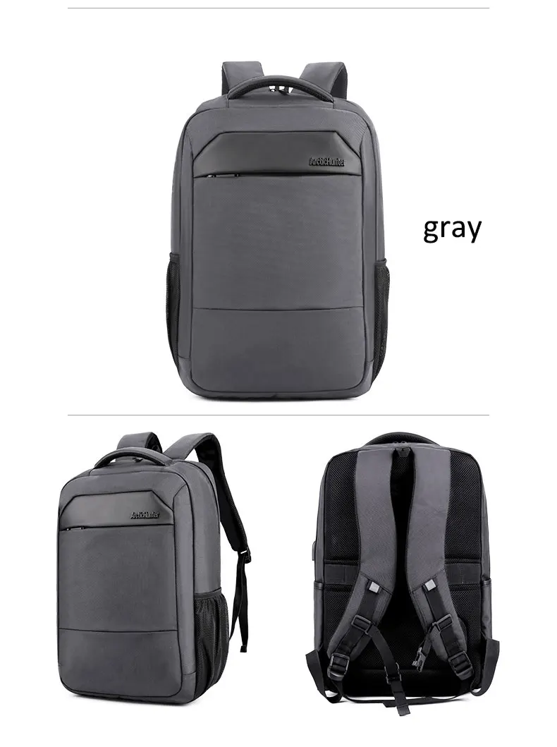 ARCTIC HUNTER, новинка, повседневная мужская сумка Mochila, мужская сумка через плечо, нейлоновая, водонепроницаемая, для студентов колледжа, сумка для компьютера, рюкзак, школьный ранец