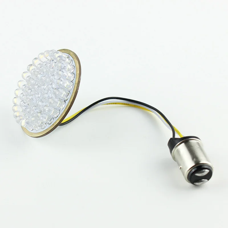 2 шт. 50 мм красный/янтарный светодиодный указатель поворота Runing Light insert 1157 LED набор