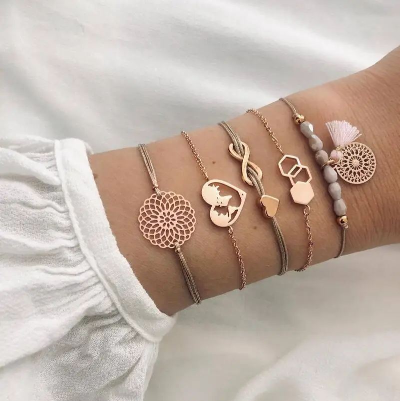 Креативный модный веревочный браслет ручной работы 8 слов любовь индивидуальная