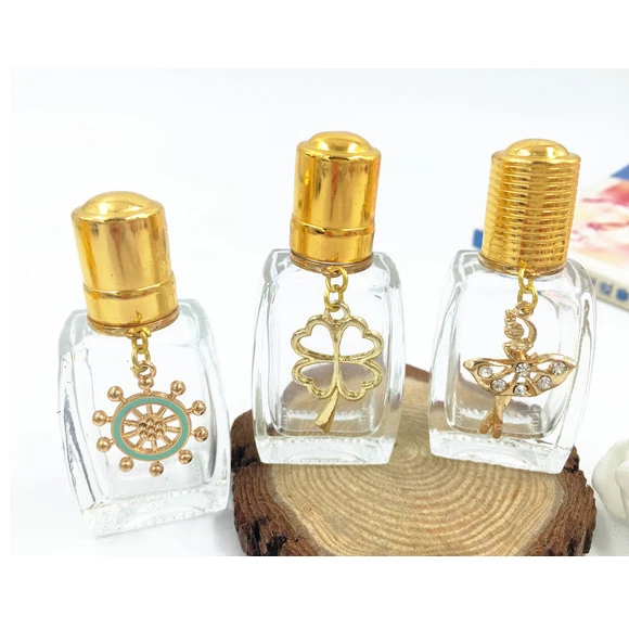 Флакон парфюмерный прозрачный стеклянный с подвеской 8 мл 10 шт./лот DC860|perfume