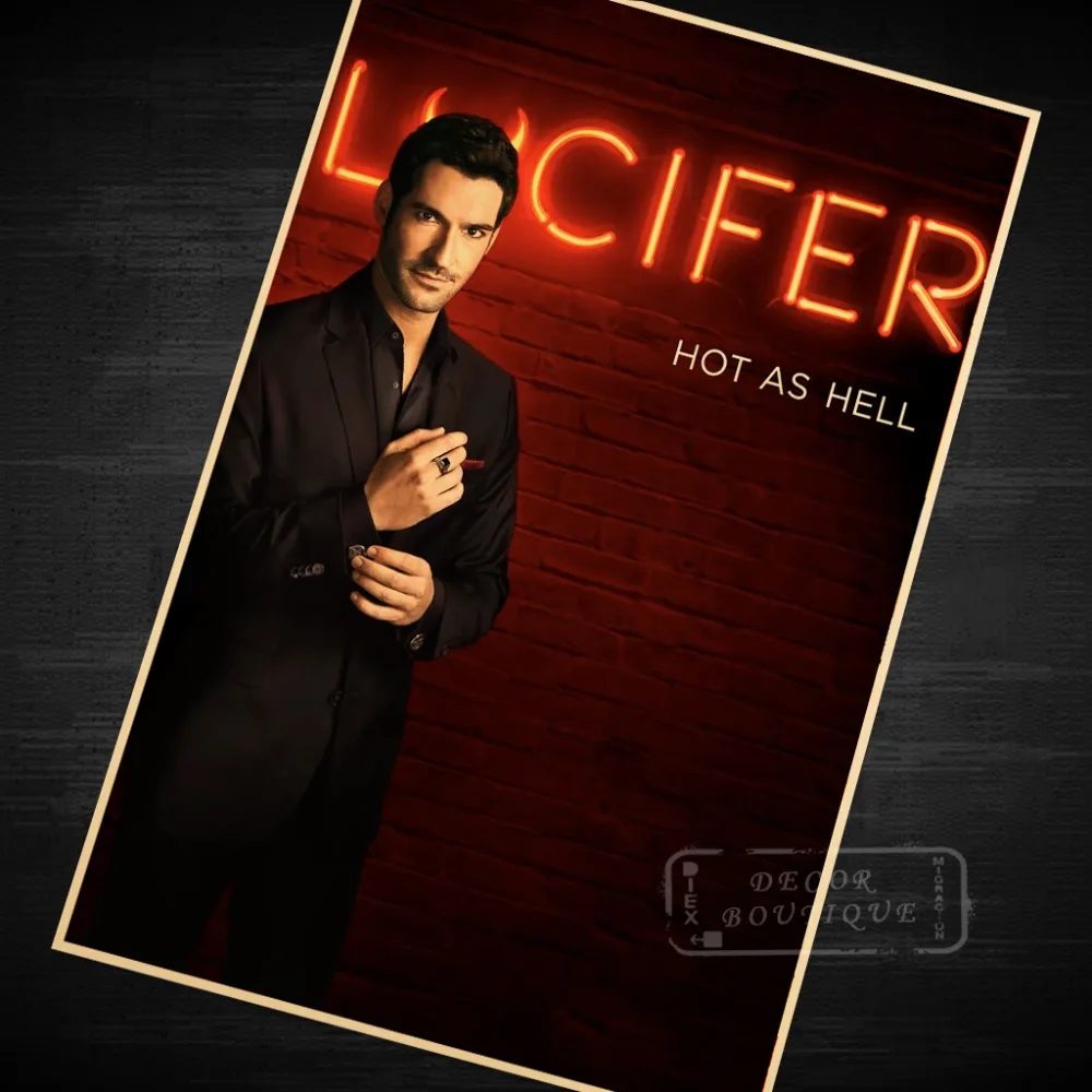 Lucifer Сезон 1 (2016) Классический ТВ Холст Картина винтажный постер винтажные DIY