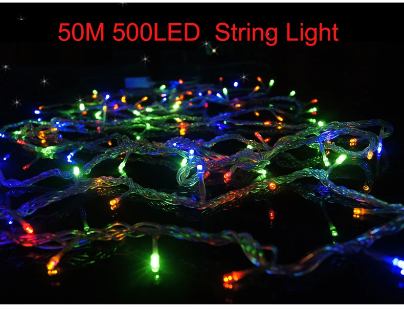 Гирлянда светодиодная водонепроницаемая 50 м 500 светодиодов|holiday decoration|light christmasfairy