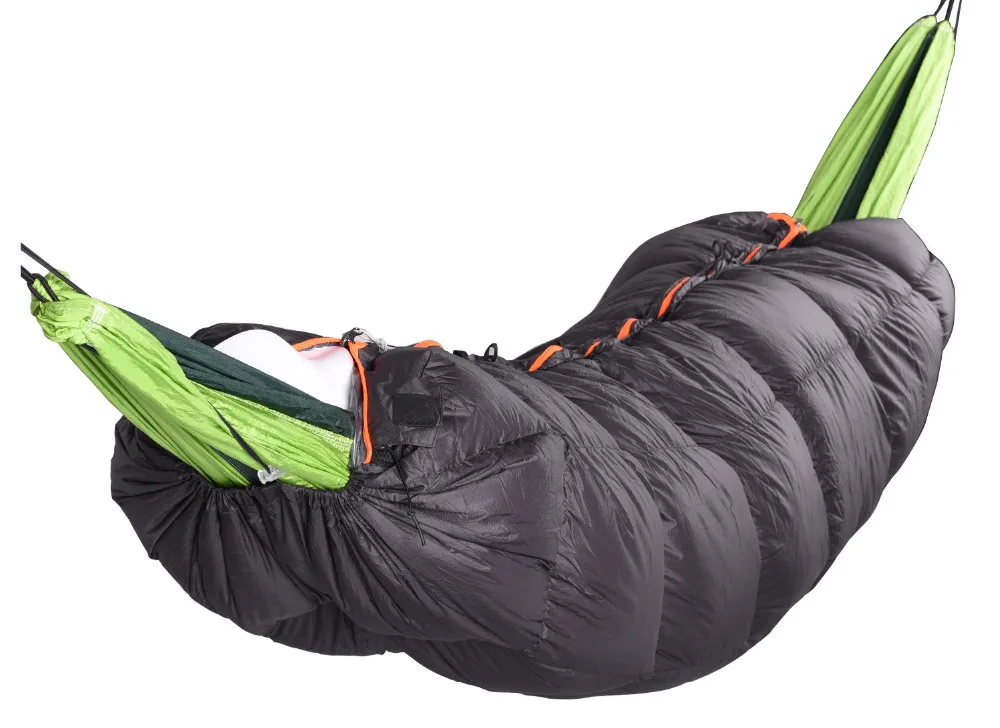 Открытый Hammoc Seeping Bag 90% белый утиный пух Кемпинг походные наружные спальные мешки 0-10 градусов