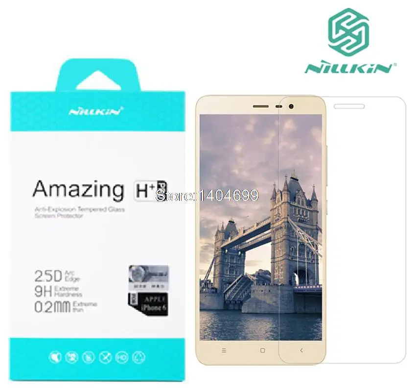 Xiaomi Redmi Note 3 Screen Protector Nillkin Amazing H & H+PRO Tempered Glass For Xiaomi Redmi Note 3 Pro Prime (5.5 Inch) 150mm