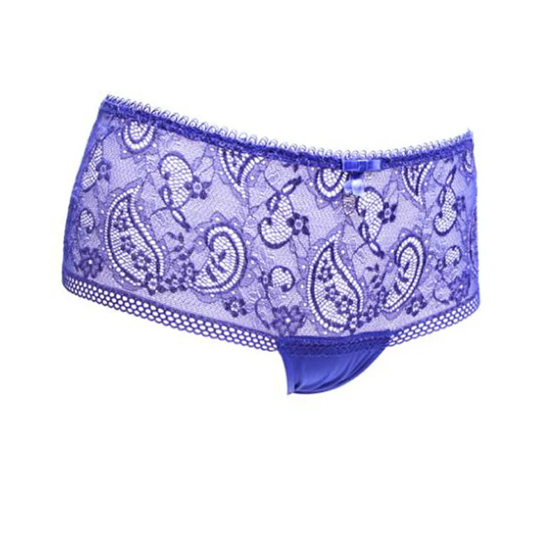 Прозрачные кружевные трусики мягкая ткань в Для женщин Выдалбливают женские