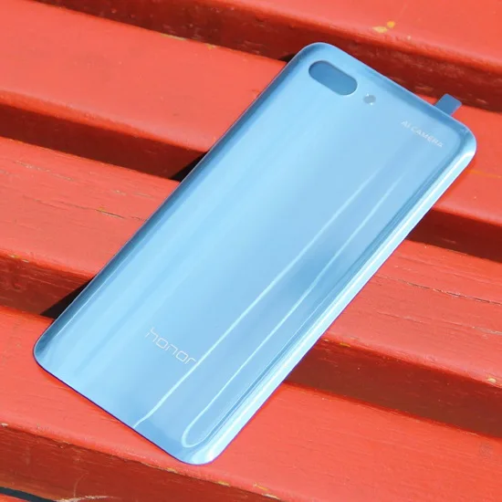 Gray HUAWEI, задняя батарея, стеклянная крышка, корпус двери для Huawei Honor 10, 5,84 дюйма, задняя Задняя стеклянная крышка - Цвет: Gray