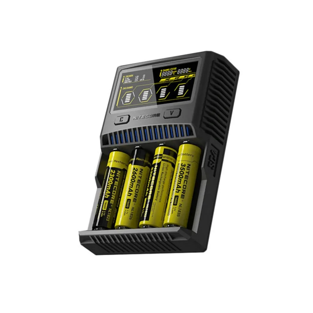 NITECORE SC4 SC2 превосходное зарядное устройство автомобиля для батарей Li Ion (литий