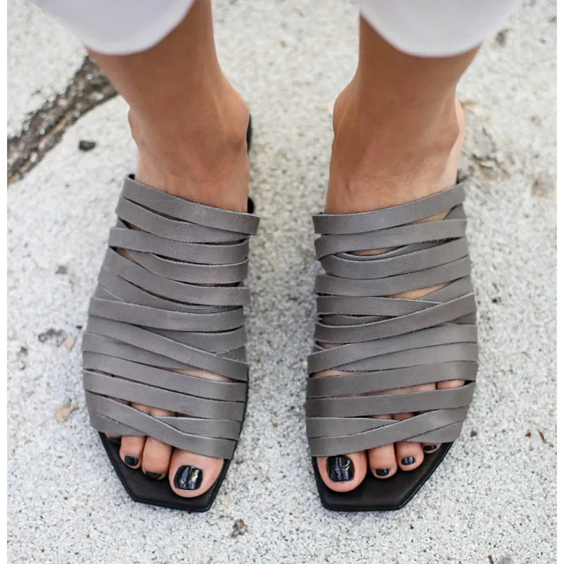 Пикантные открытые Модные женские сандалии Весна Для женщин летние