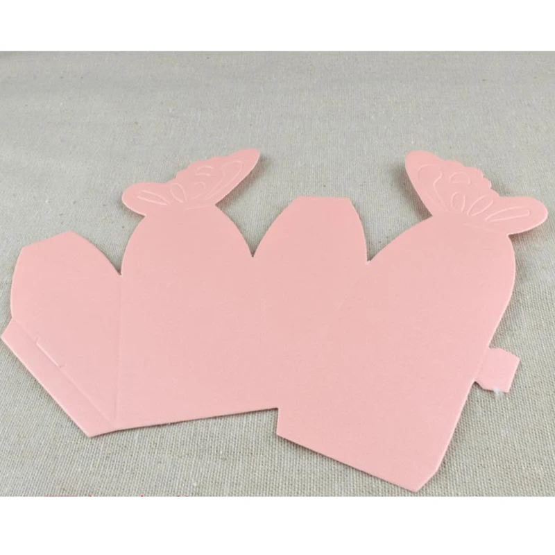 50 шт. коробки для конфет с лазерной резкой и бабочкой подарочные в европейском