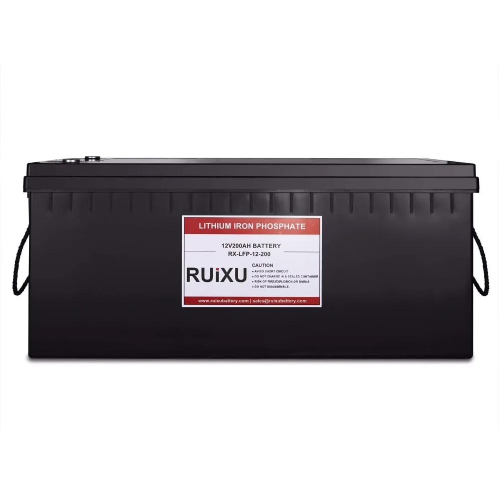 LiFePO4 12V 200Ah литий железо фосфат Аккумулятор Полный (BMS входит в комплект) свинцово