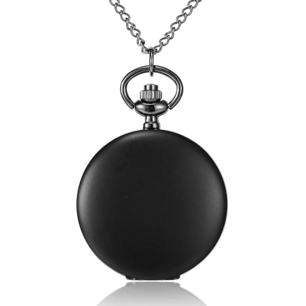 

3Color Flat Round Alloy Quartz Pocket Watches with Iron Chains and Lobster Claw Claspss, 31.4'; Watch Head: 64x47x15mm,face 37mm
