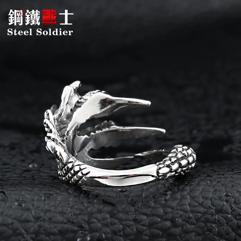 Сталь солдат панк Нержавеющая сталь Мужской двигатель череп кольцо для мальчика