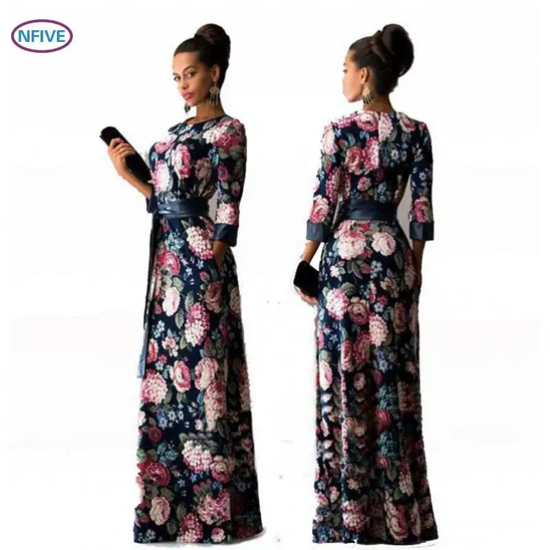 Женское длинное офисное платье NFIVE Брендовое в европейском и американском стиле