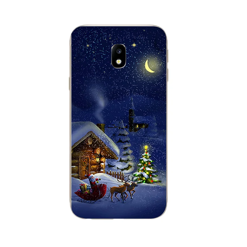 ТПУ чехол s для samsung Galaxy S8/S8 Plus чехол для телефона для Galaxy J3 J5 J7 чехол для J3 Prime чехол с рождественским рисунком