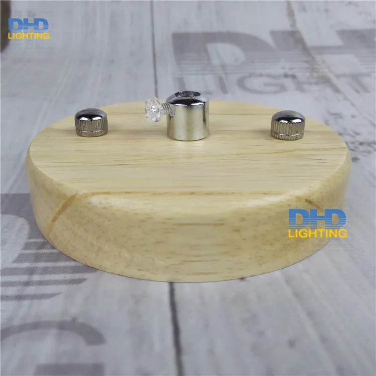 100 мм деревянная Подвесная лампа держатель пластина DIY деревянный потолочный навес аксессуары для освещения деревянная лампа потолочная Роза и основание