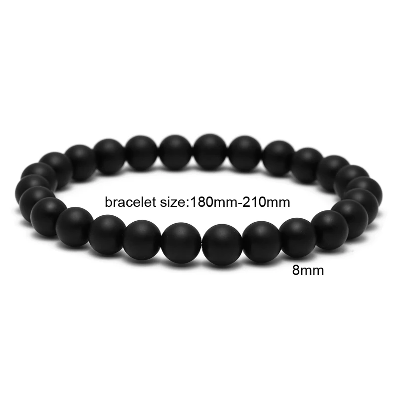 Mcllroy Stone bracelet/men/women/charms/beads/male bracelets set 8mm stone beads bracelet homme men jewelry pulseira masculina | Украшения