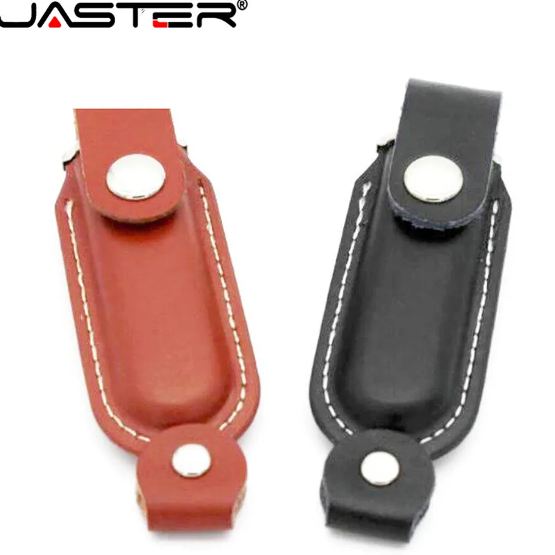 Новый металлический кожаный флеш накопитель JASTER usb 64 ГБ 32 16 8 USB 2 0 модный Меховой