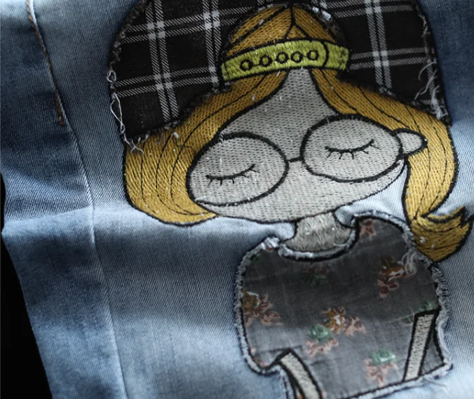 Летние джинсы женские Ретро эластичные талии повседневные джинсовые брюки новые