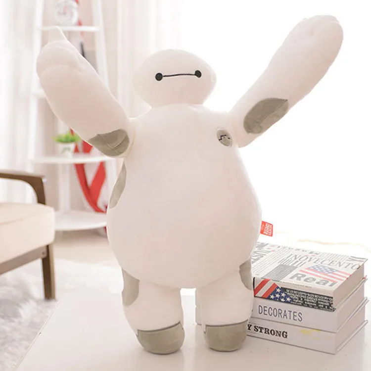 Белый 35 см фильм Big Hero Baymax плюшевая игрушка мягкая игрушка кукла робот мягкие Животные плюшевая детская игрушка, подарок для детей - Цвет: Белый