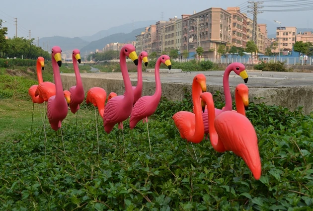 Птица украшения открытый сад двор поддельные свадебный фестиваль территории