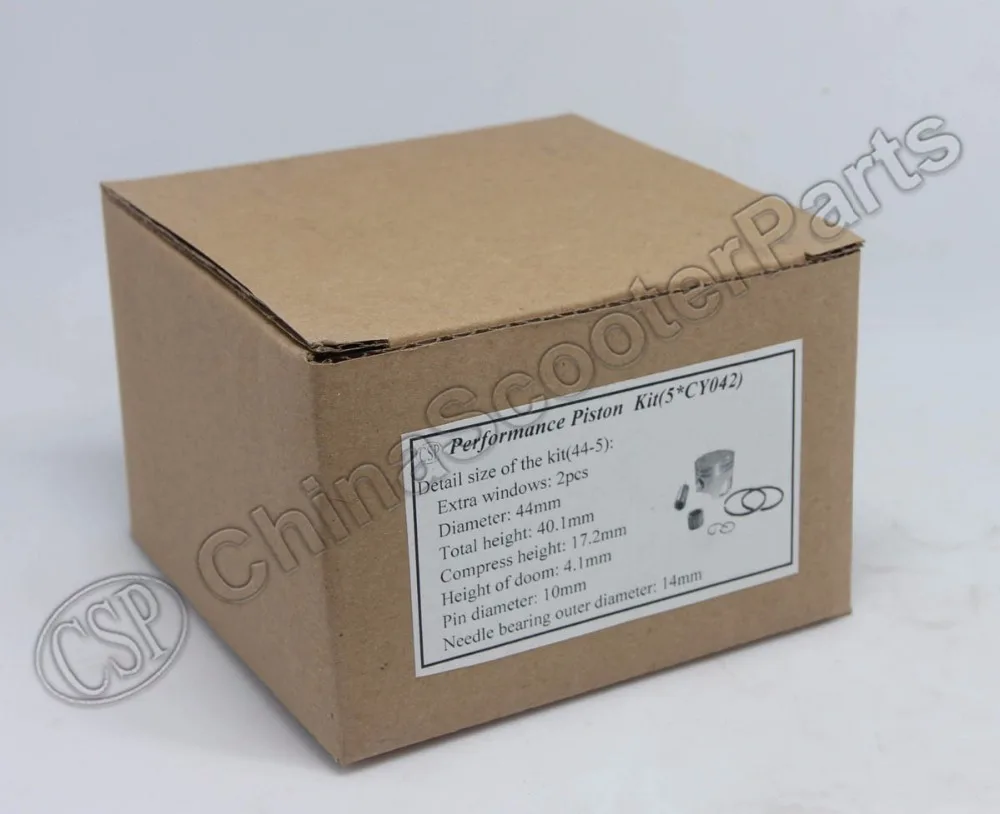 Комплект поршневых колец для двух дополнительных окон 44 мм 10 49CC Mini Moto ATV Quad Dirt Pit Bike